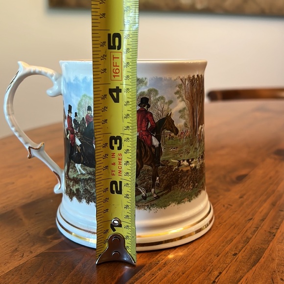 Crown Dorset Fox Hunt Large Beer Stein Mug Staffordshire England Fine Ceramics - Picture 14 of 14